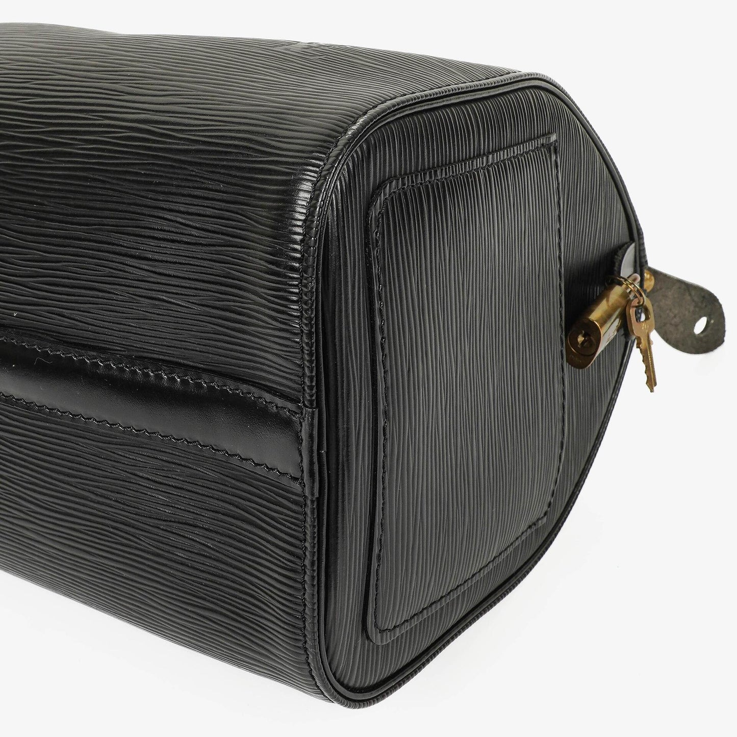 Louis Vuitton Speedy 25 Handtasche aus schwarzem Epi Leder