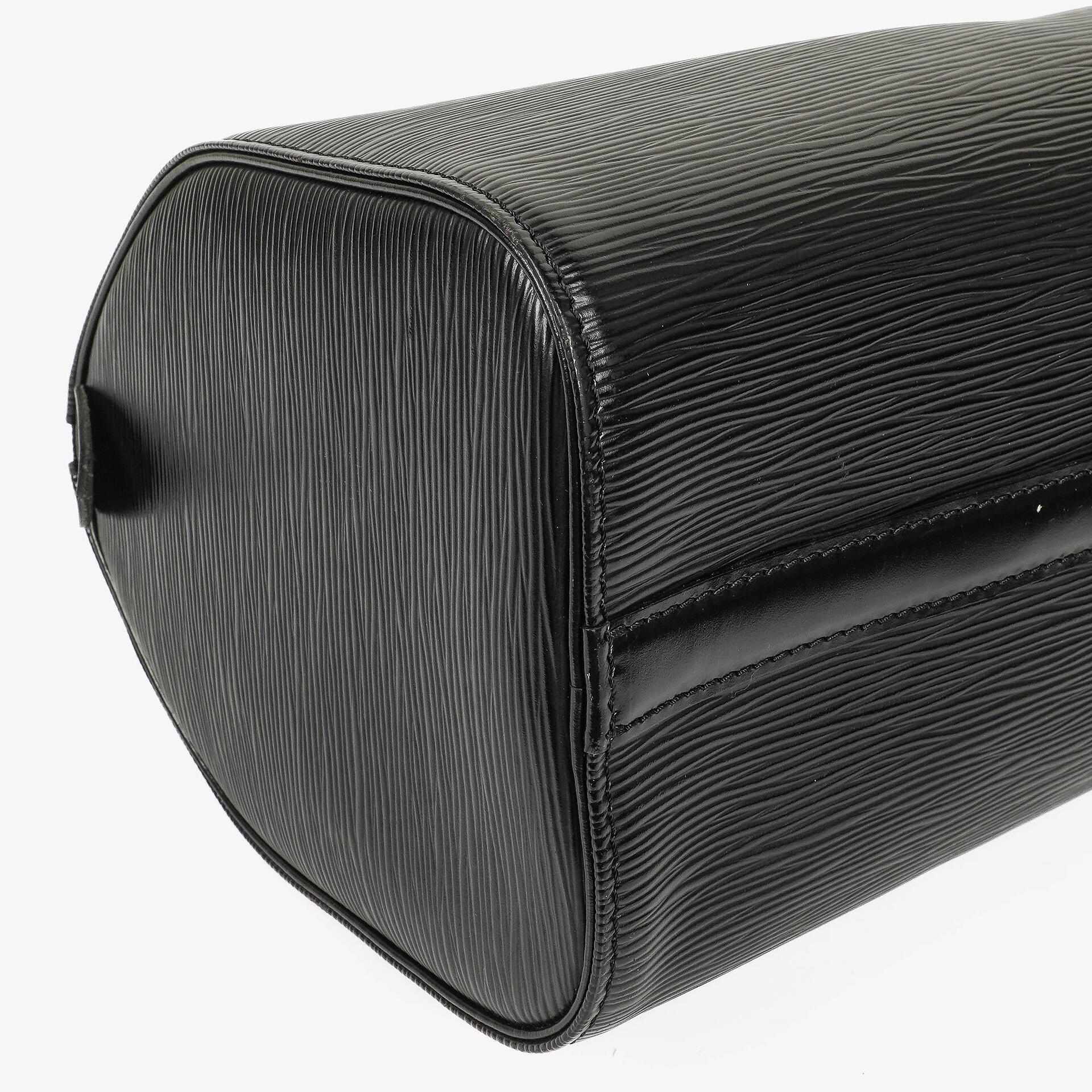 Louis Vuitton Speedy 25 Handtasche aus schwarzem Epi Leder