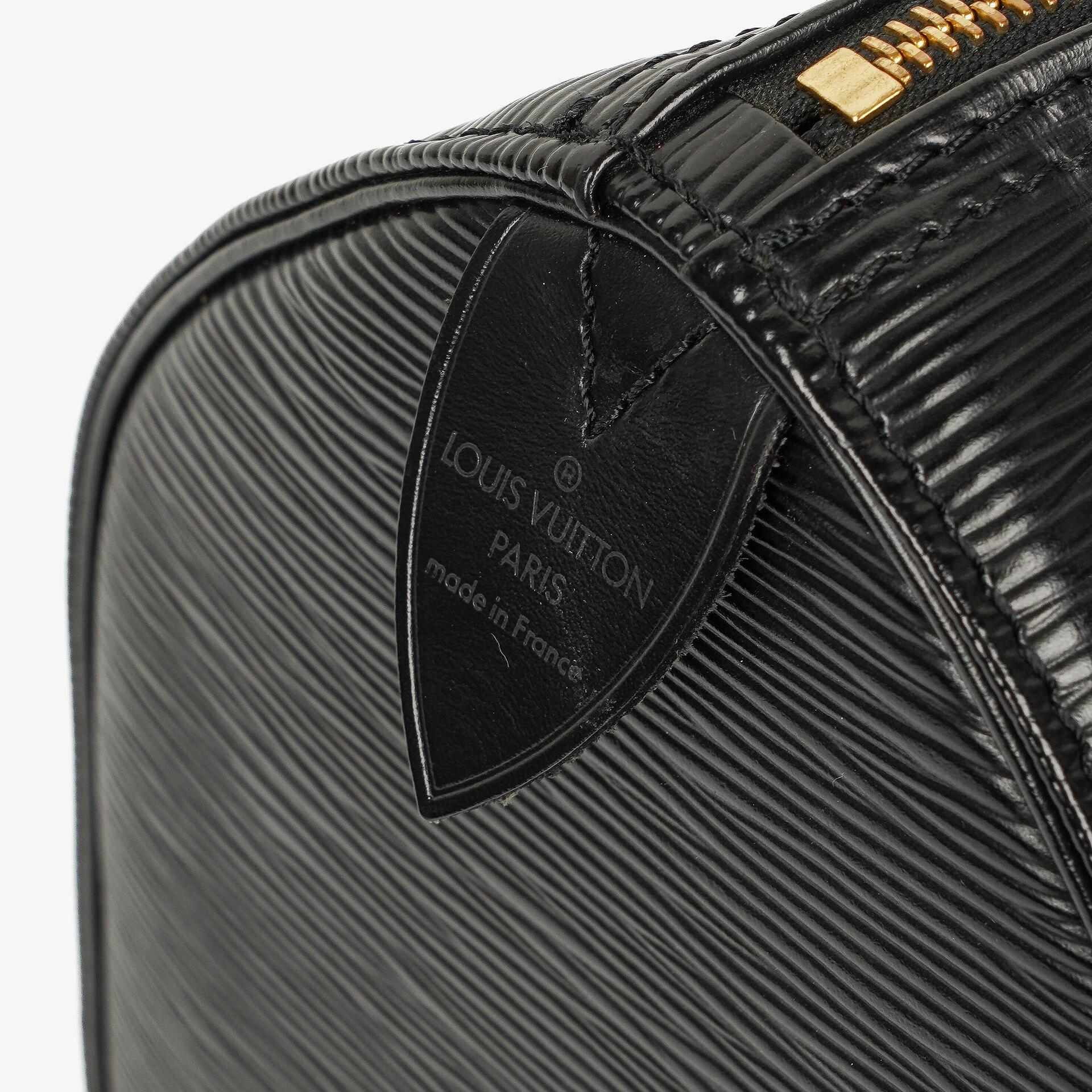 Louis Vuitton Speedy 25 Handtasche aus schwarzem Epi Leder
