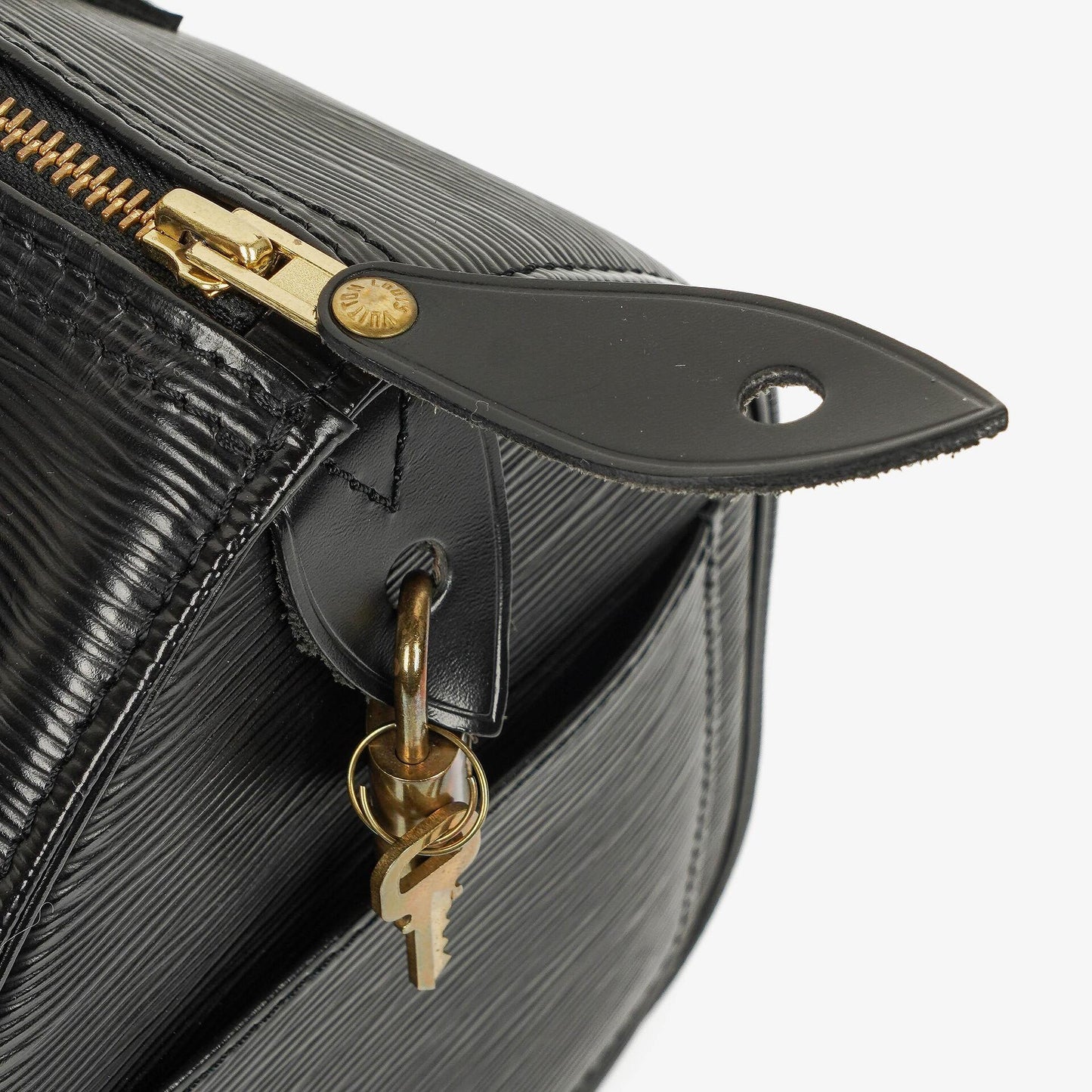 Louis Vuitton Speedy 25 Handtasche aus schwarzem Epi Leder