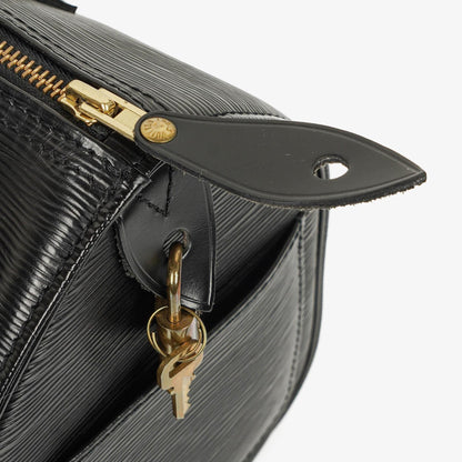 Louis Vuitton Speedy 25 Handtasche aus schwarzem Epi Leder