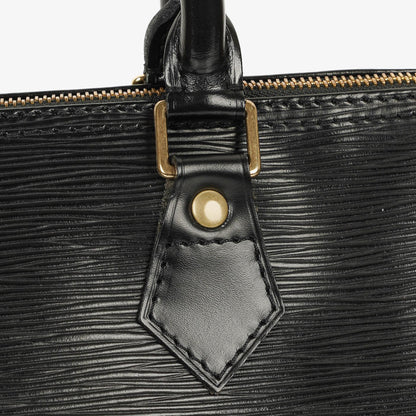 Louis Vuitton Speedy 25 Handtasche aus schwarzem Epi Leder