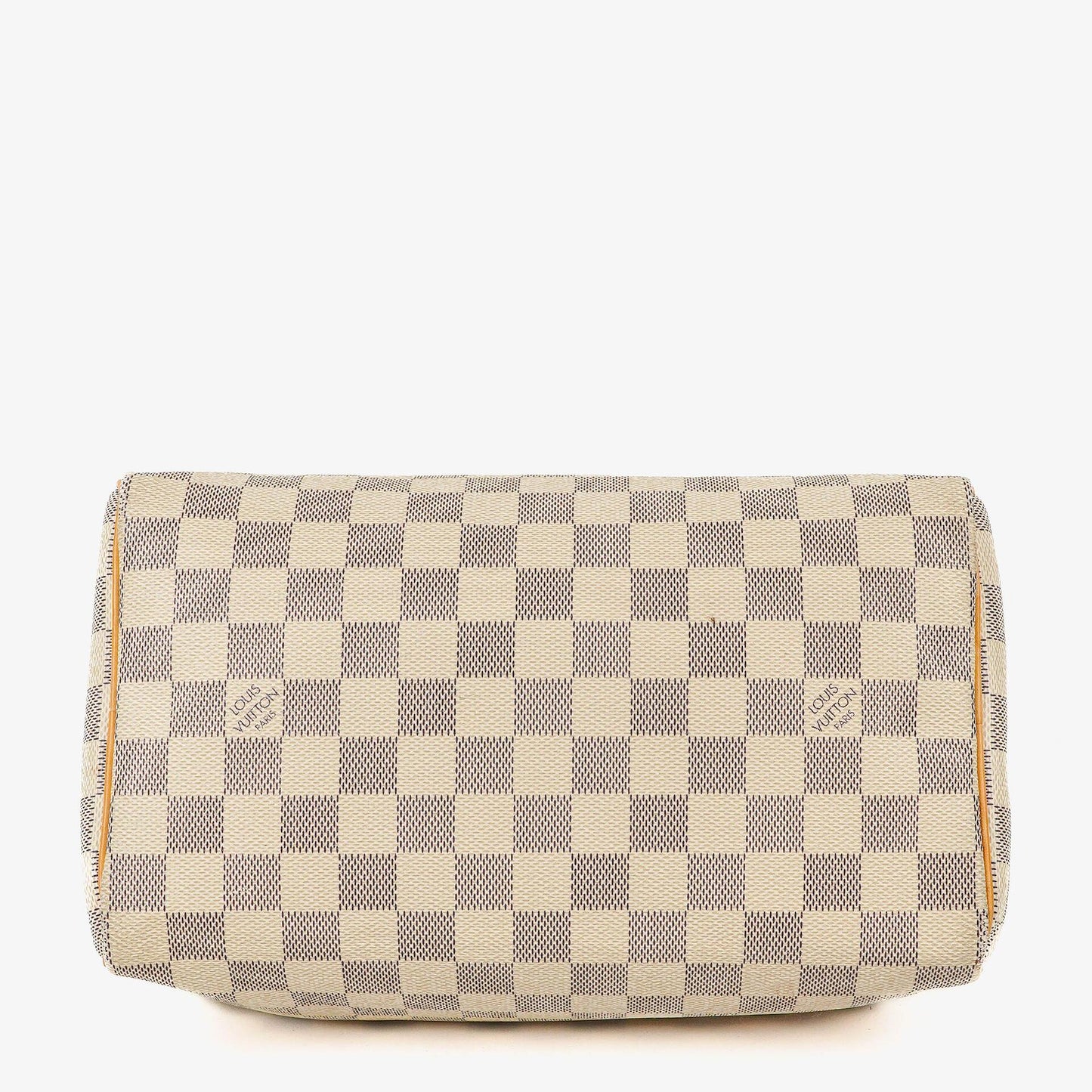 Louis Vuitton Speedy 25 Handtasche aus beschichtetem Damier Azur Canvas