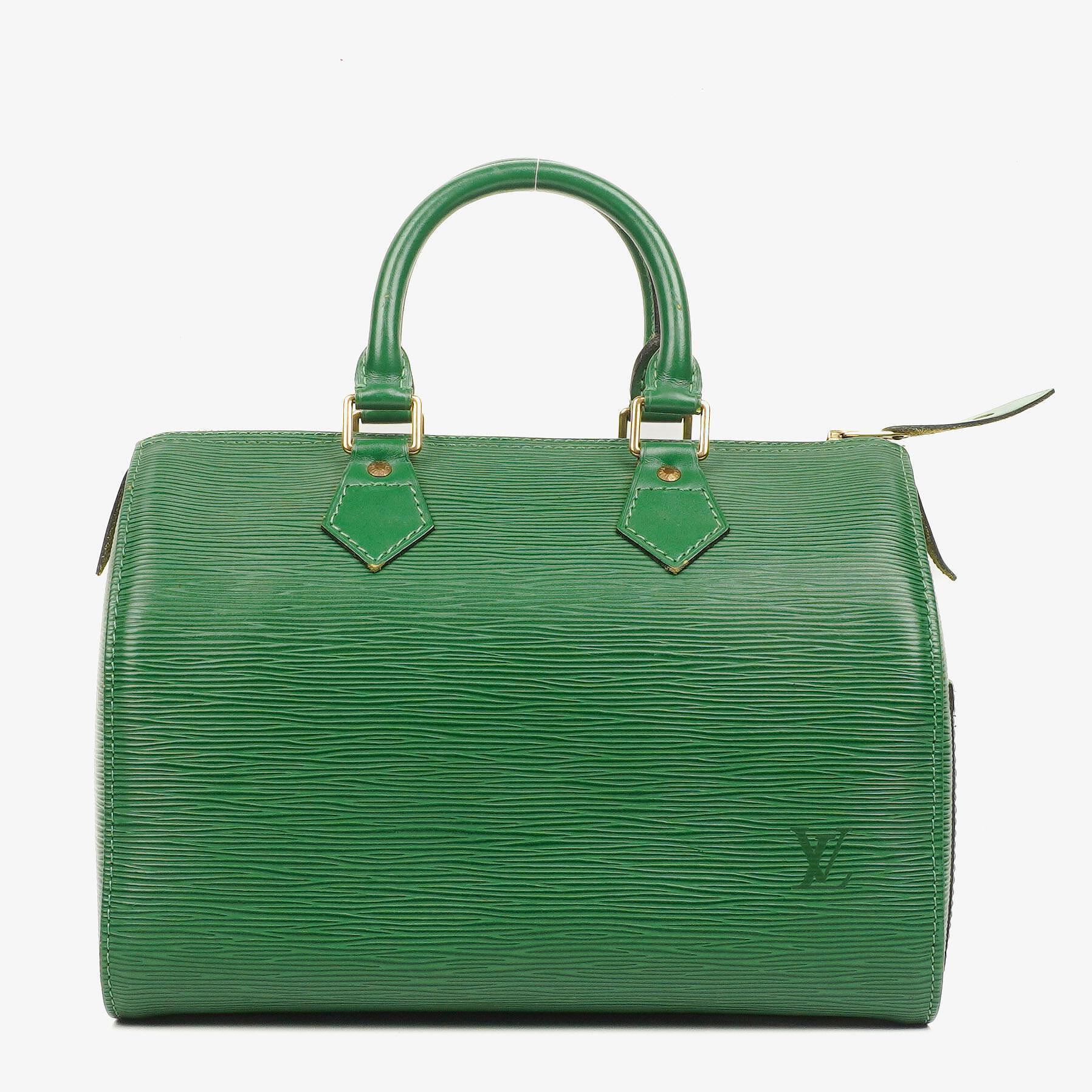 Louis Vuitton Speedy 25 Handtasche aus grünem Epi-Leder