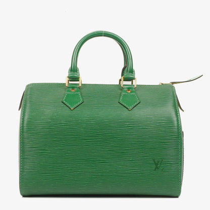 Louis Vuitton Speedy 25 Handtasche aus grünem Epi-Leder