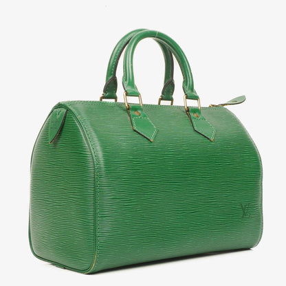 Louis Vuitton Speedy 25 Handtasche aus grünem Epi-Leder