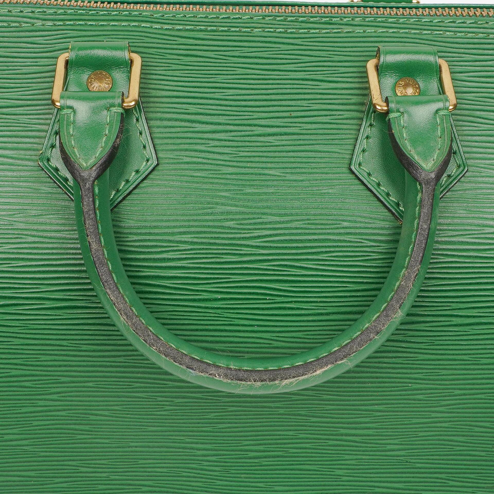 Louis Vuitton Speedy 25 Handtasche aus grünem Epi-Leder
