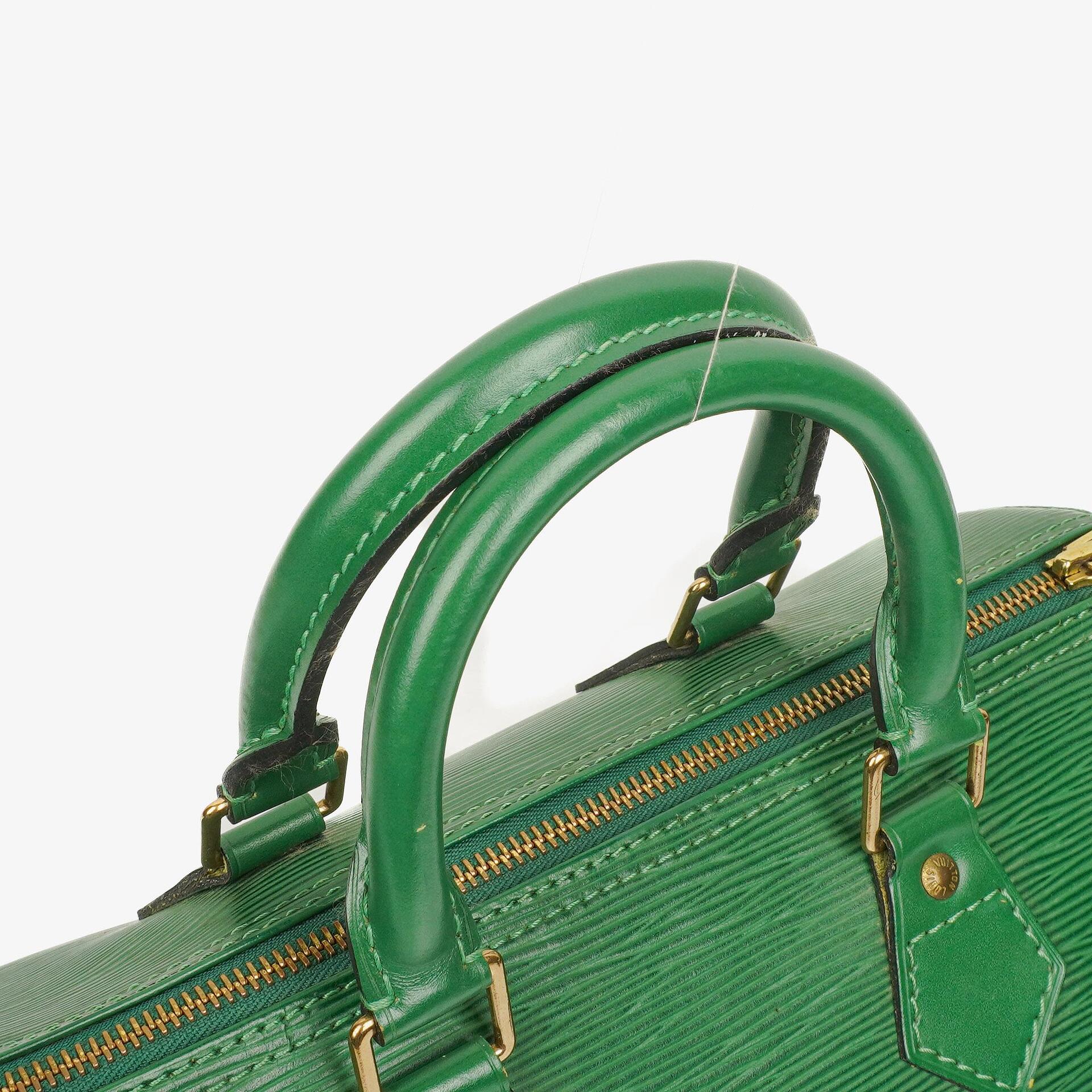 Louis Vuitton Speedy 25 Handtasche aus grünem Epi-Leder