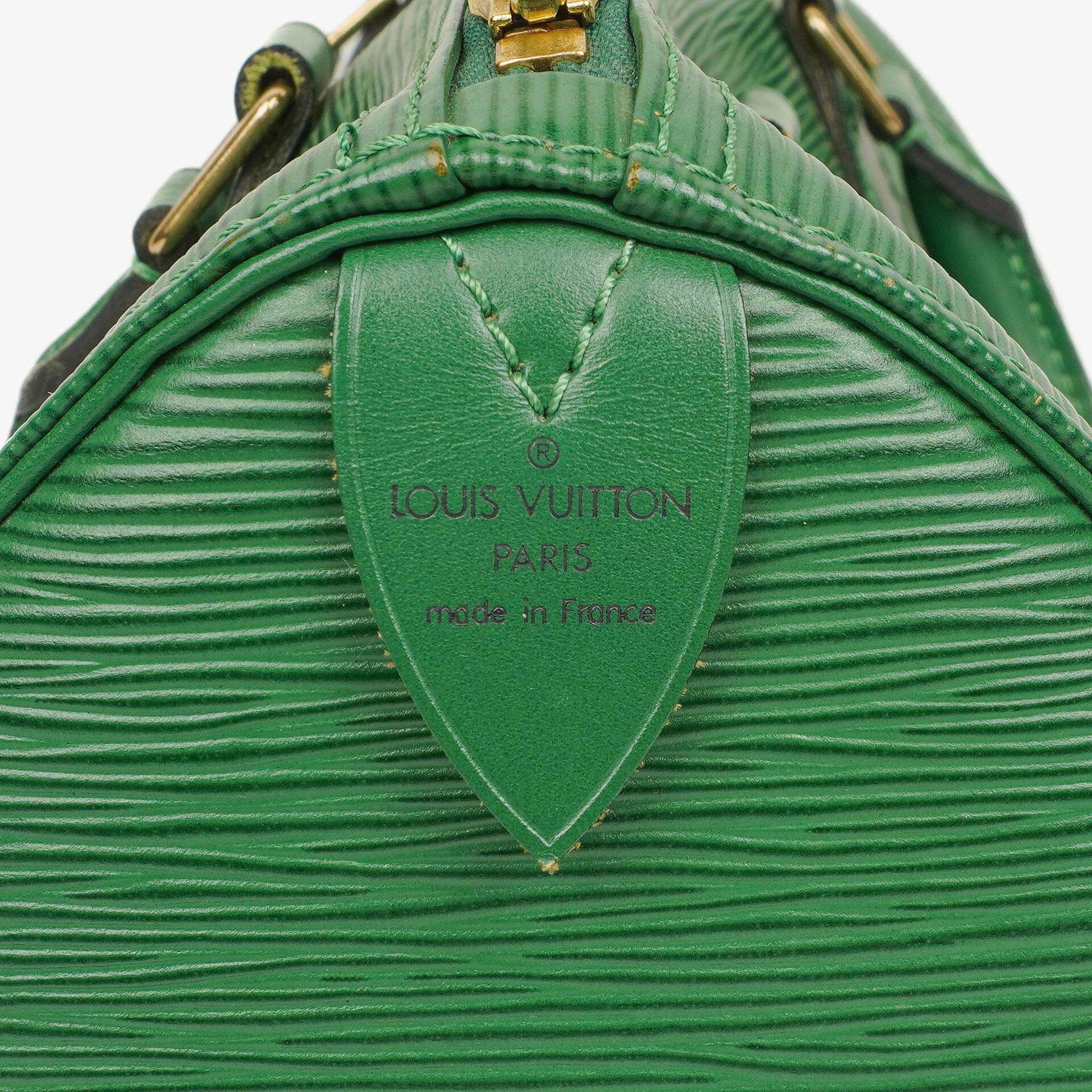 Louis Vuitton Speedy 25 Handtasche aus grünem Epi-Leder