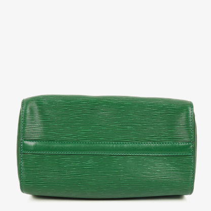 Louis Vuitton Speedy 25 Handtasche aus grünem Epi-Leder
