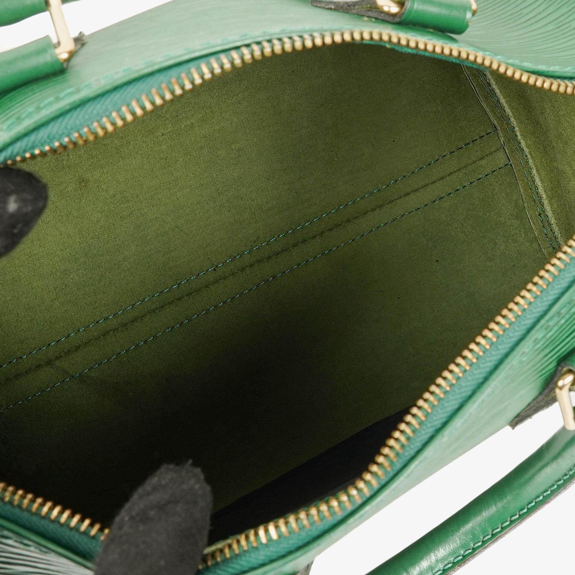 Louis Vuitton Speedy 25 Handtasche aus grünem Epi-Leder
