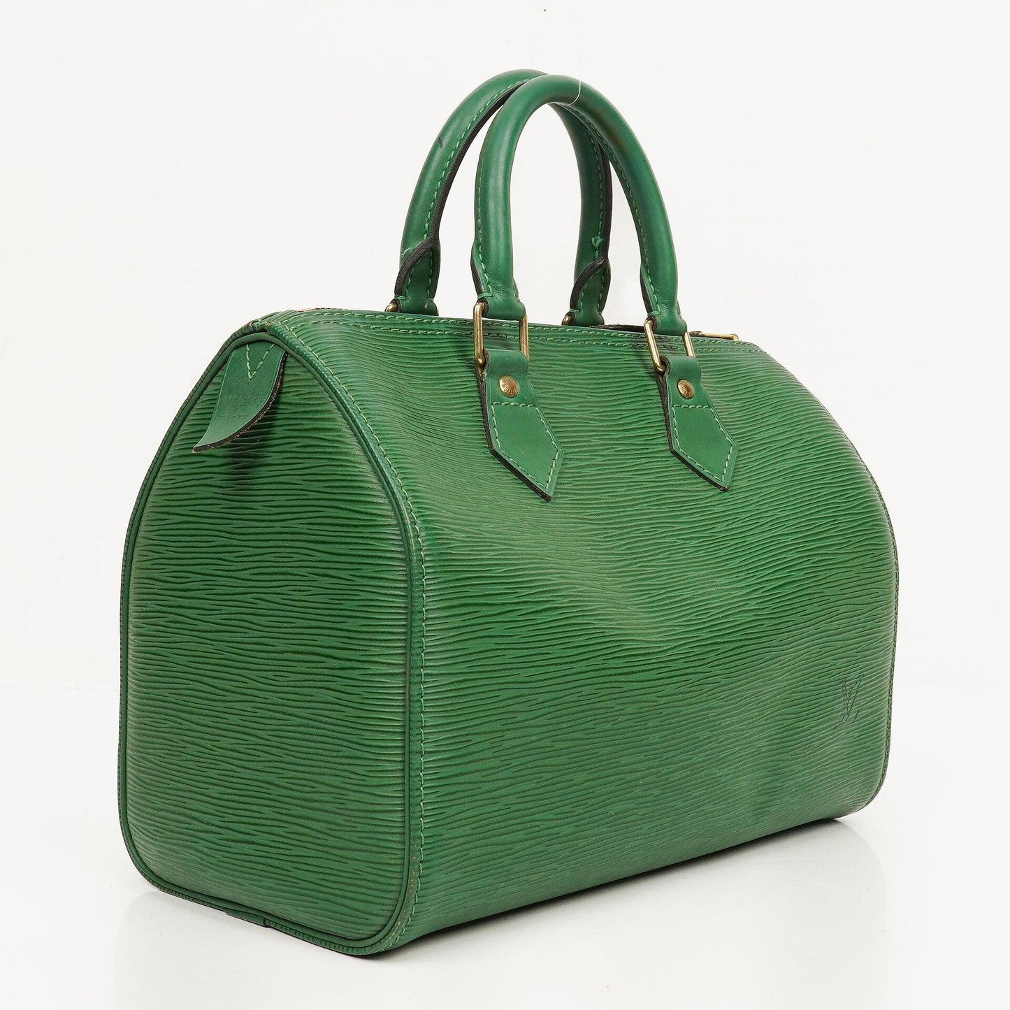 Louis Vuitton Speedy 25 Handtasche aus grünem Epi Leder