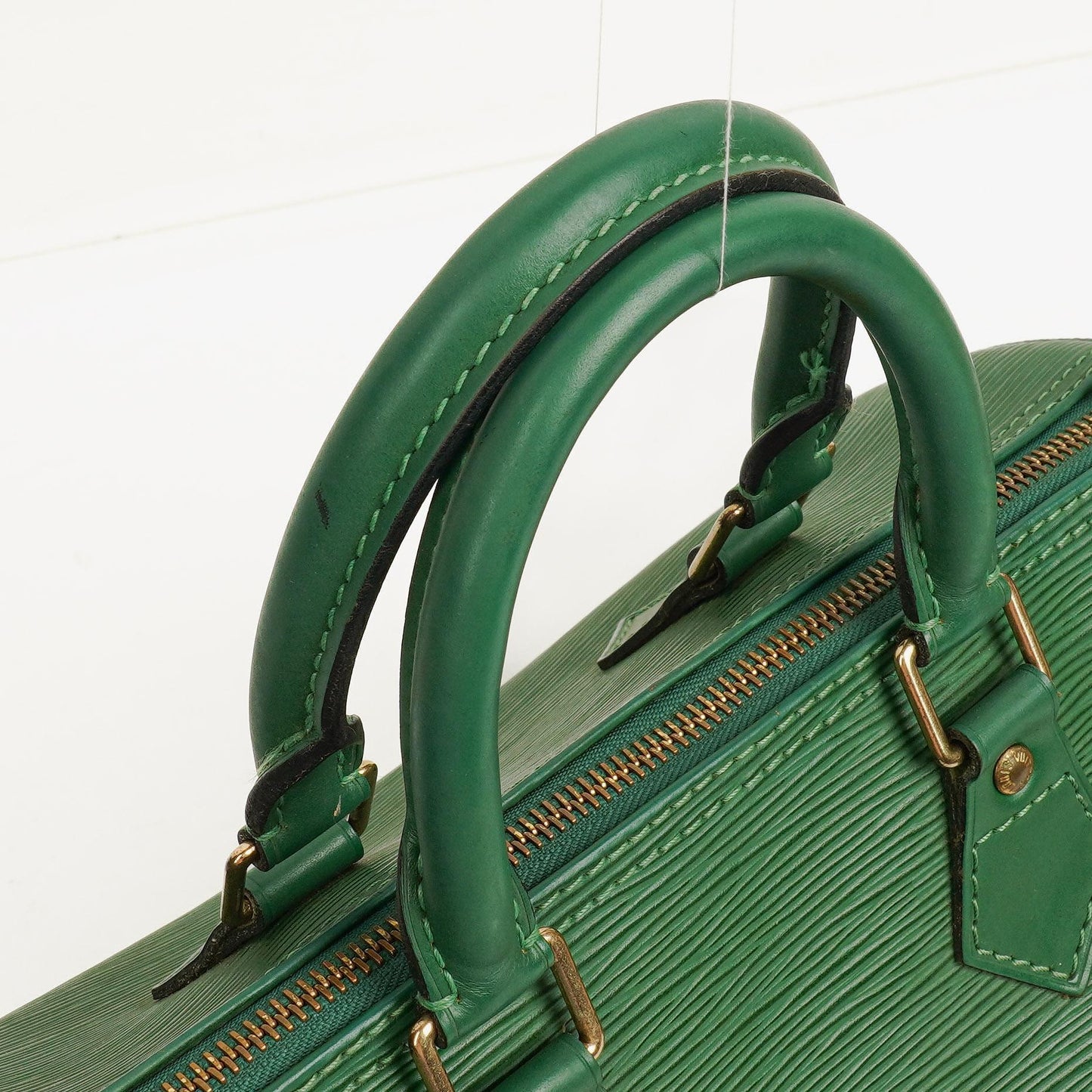Louis Vuitton Speedy 25 Handtasche aus grünem Epi Leder
