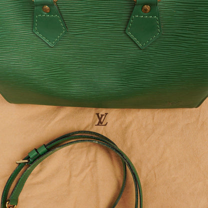 Louis Vuitton Speedy 25 Handtasche aus grünem Epi Leder