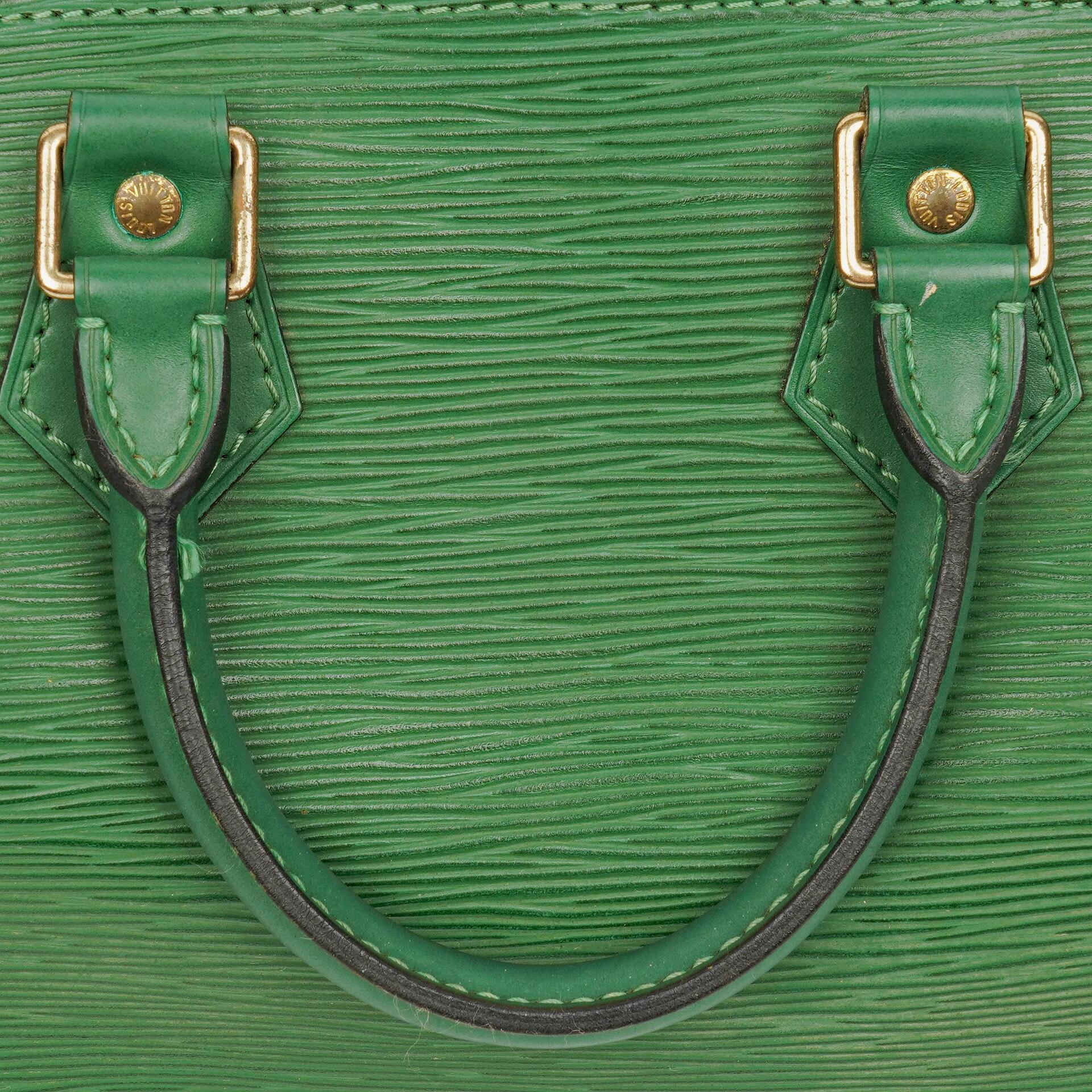 Louis Vuitton Speedy 25 Handtasche aus grünem Epi Leder