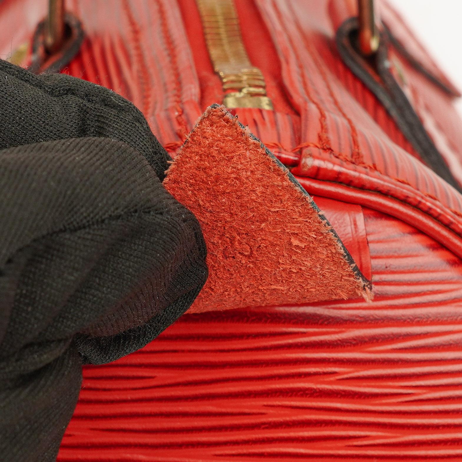 Louis Vuitton Speedy 25 Handtasche aus rotem Epi-Leder