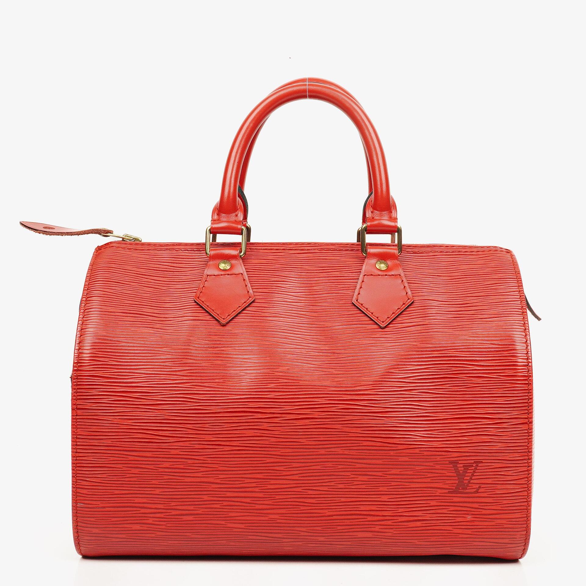 Louis Vuitton Speedy 25 Handtasche aus rotem Epi-Leder