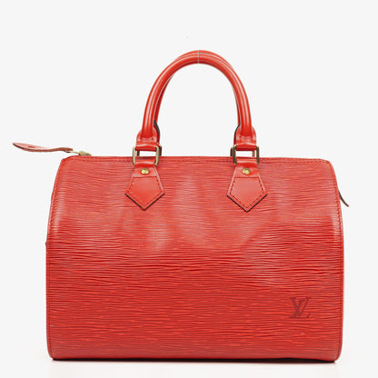 Louis Vuitton Speedy 25 Handtasche aus rotem Epi-Leder