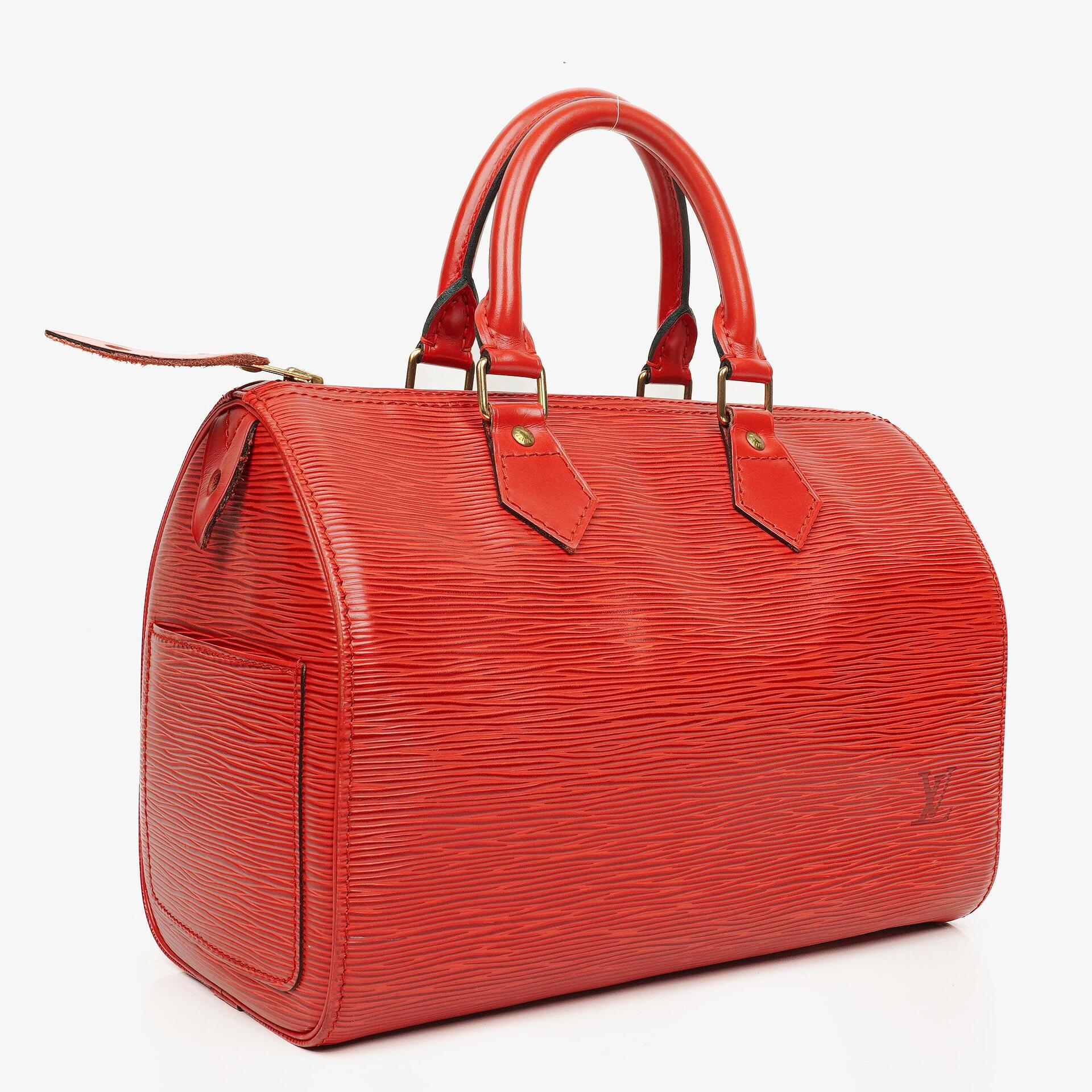 Louis Vuitton Speedy 25 Handtasche aus rotem Epi-Leder