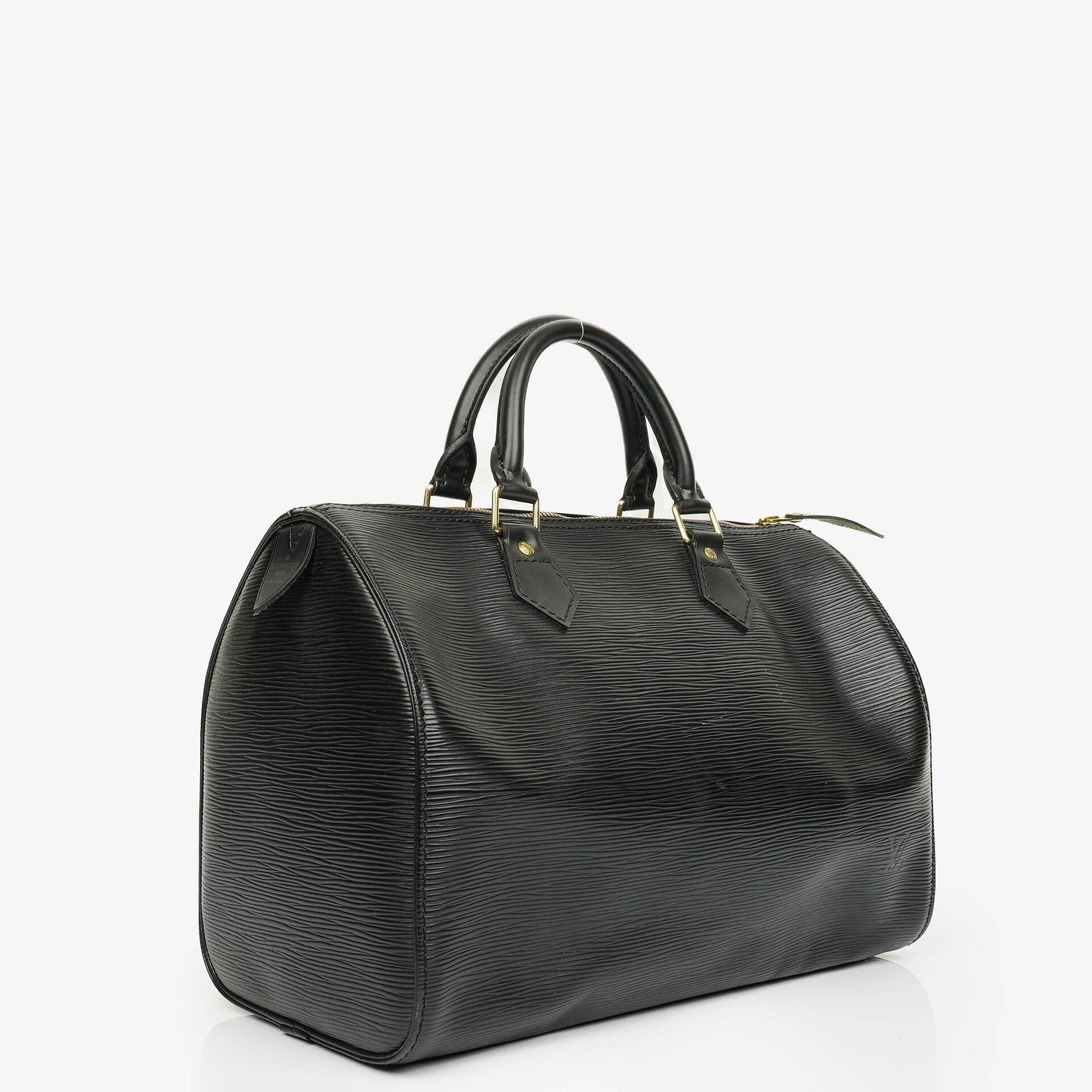 Louis Vuitton Speedy 30 Tasche aus schwarzem Epi-Leder