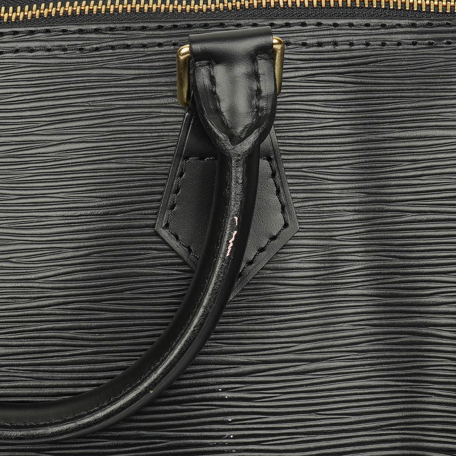 Louis Vuitton Speedy 30 Tasche aus schwarzem Epi-Leder
