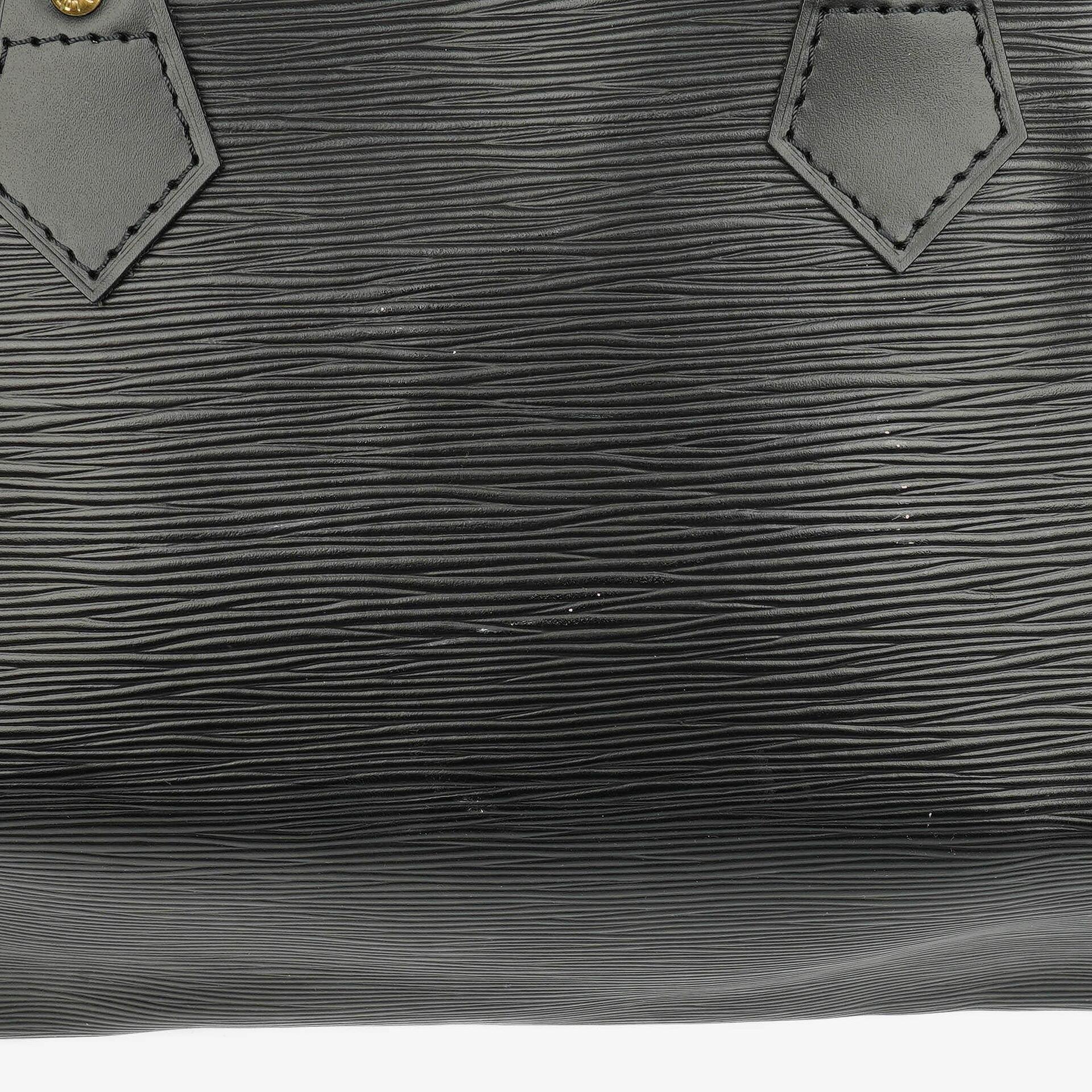 Louis Vuitton Speedy 30 Tasche aus schwarzem Epi-Leder