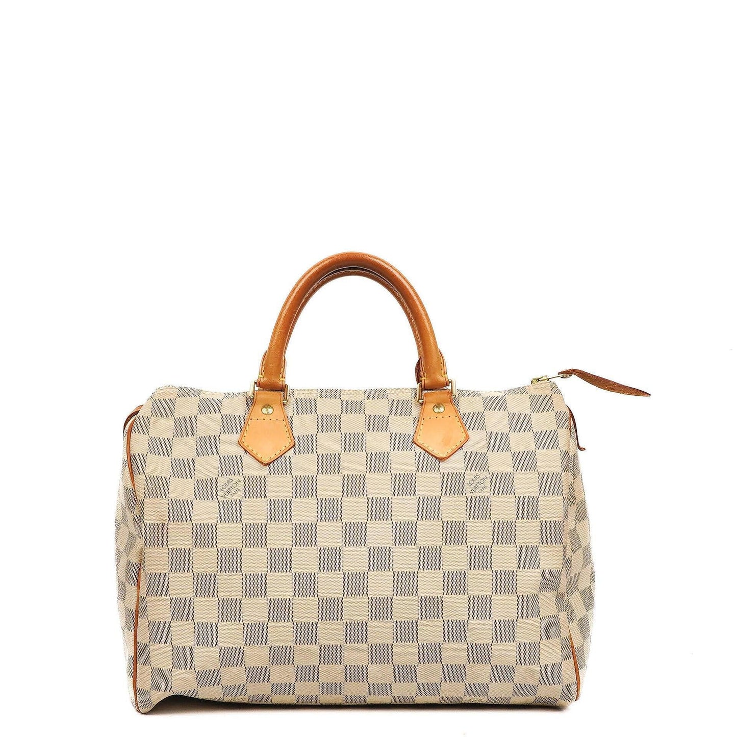 Louis Vuitton Speedy 30 Handtasche aus Damier Azur Canvas