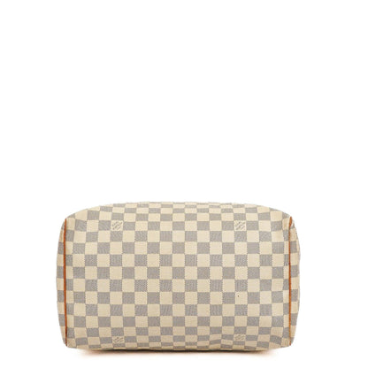 Louis Vuitton Speedy 30 Handtasche aus Damier Azur Canvas