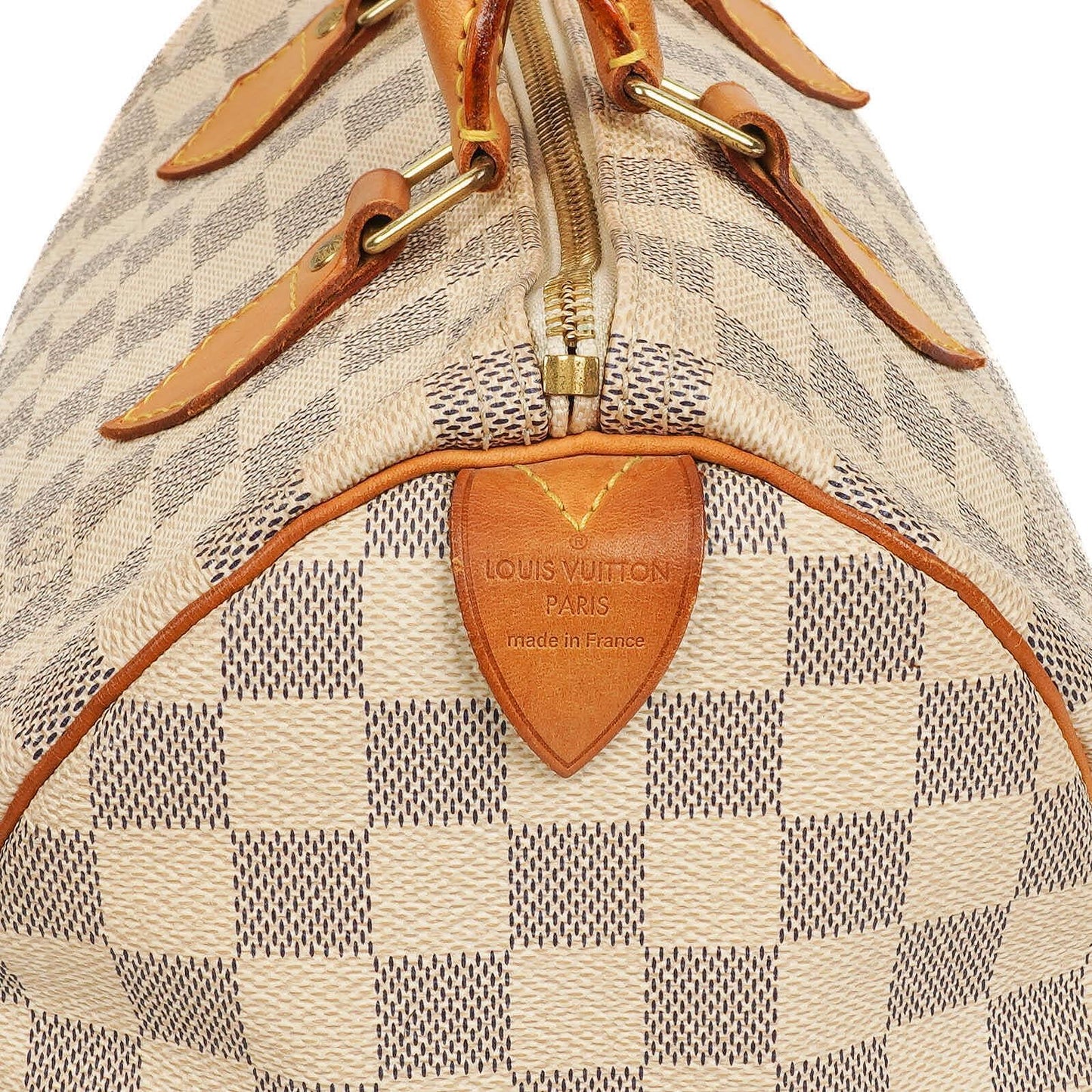 Louis Vuitton Speedy 30 Handtasche aus Damier Azur Canvas
