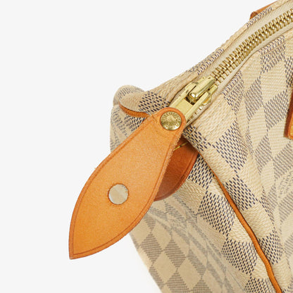 Louis Vuitton Speedy 30 Handtasche aus Damier Azur Canvas