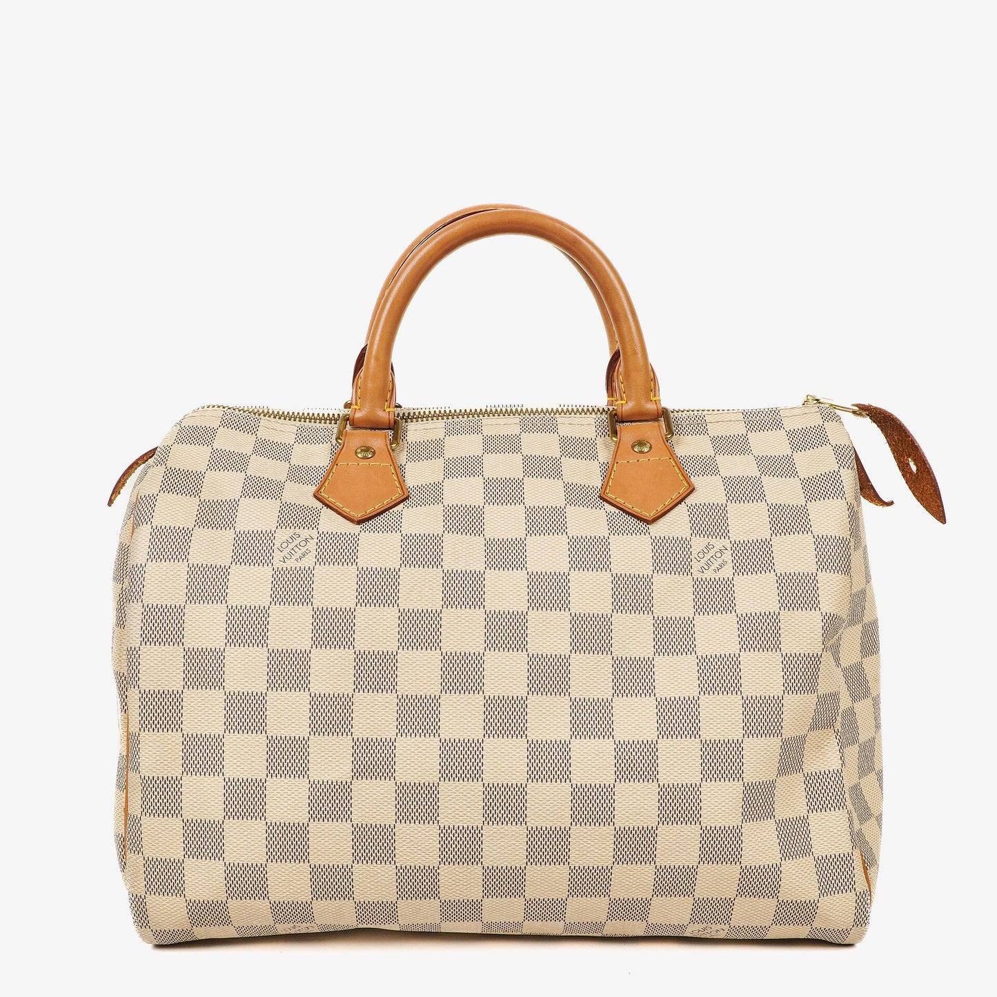 Louis Vuitton Speedy 30 Handtasche aus Damier Azur beschichtetem Canvas