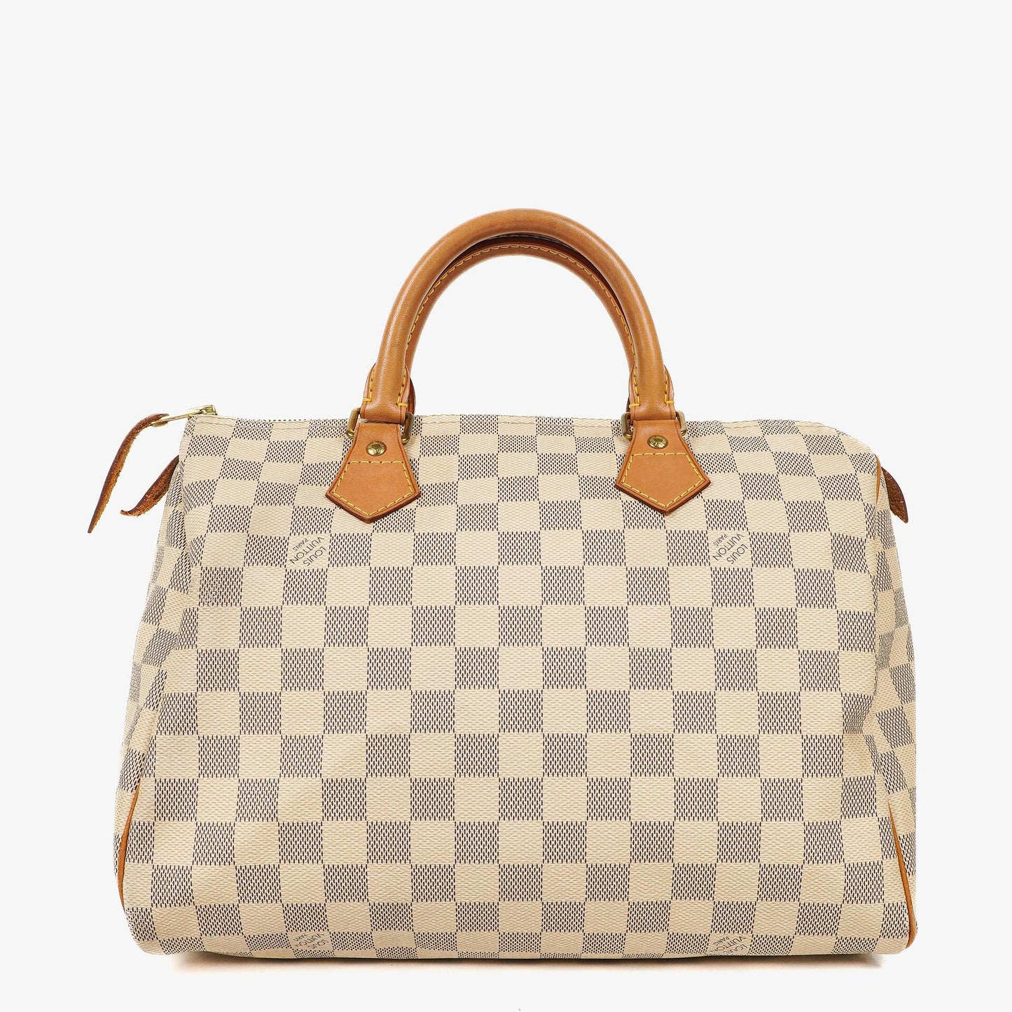 Louis Vuitton Speedy 30 Handtasche aus Damier Azur beschichtetem Canvas
