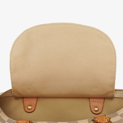 Louis Vuitton Speedy 30 Handtasche aus Damier Azur beschichtetem Canvas