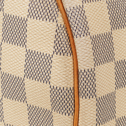 Louis Vuitton Speedy 30 Handtasche aus Damier Azur beschichtetem Canvas