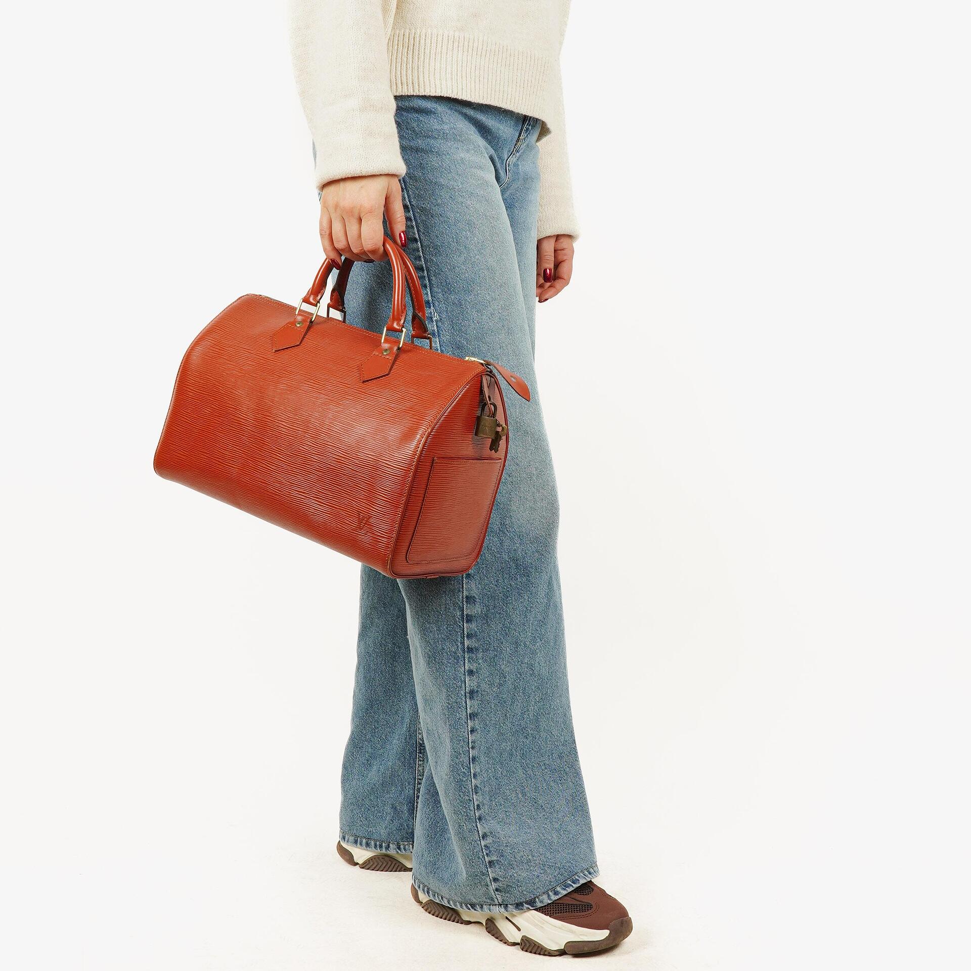 Louis Vuitton Speedy 30 Tasche aus Kenyan Fawn Epi Leder