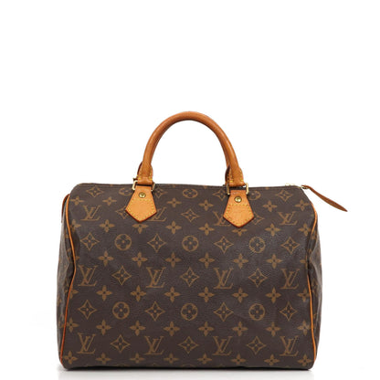 Louis Vuitton Speedy 30 Monogram Canvas Handtasche Gut