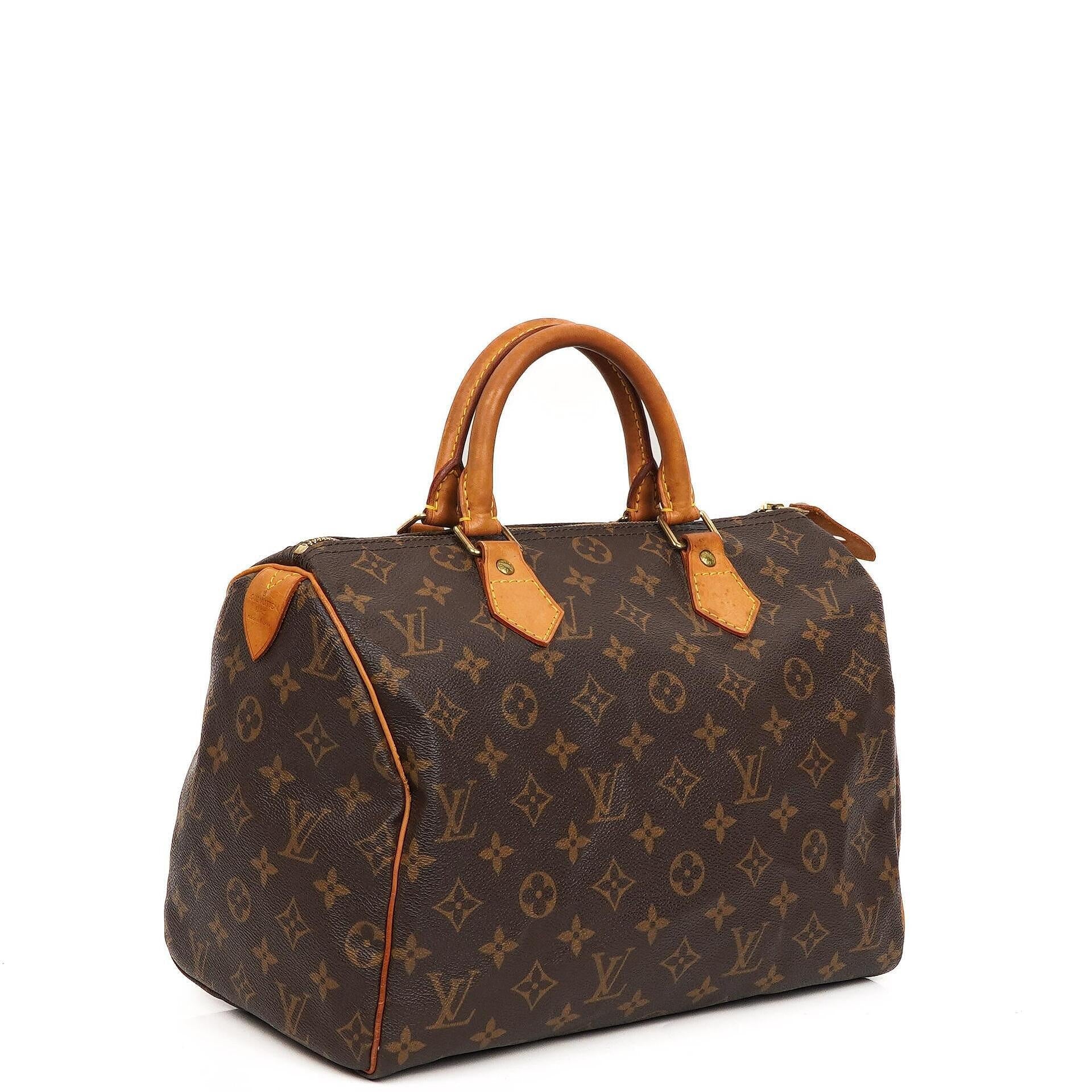 Louis Vuitton Speedy 30 Monogram Canvas Handtasche Gut