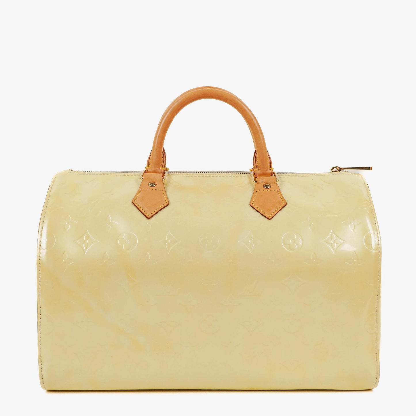 Louis Vuitton Speedy 30 Handtasche aus Perle Monogram Vernis