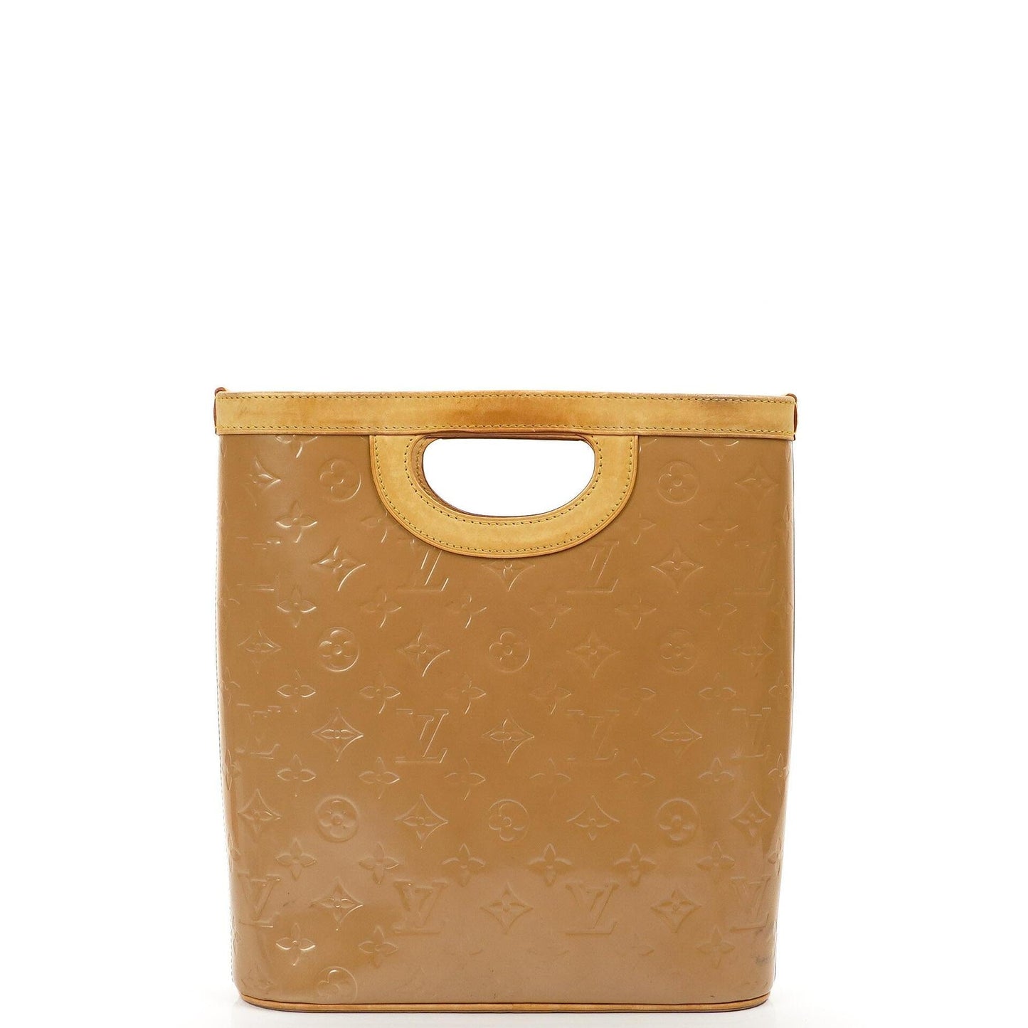 Louis Vuitton Stillwood Vertikale Beigefarbene Monogram Vernis Handtasche