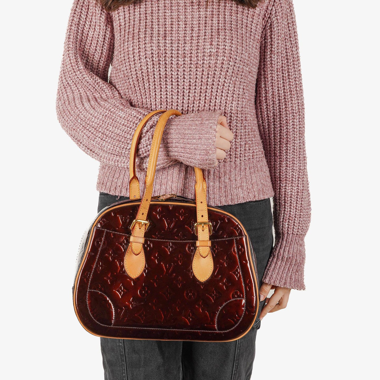 Louis Vuitton Summit Drive Tasche aus Monogram Vernis in Amarante