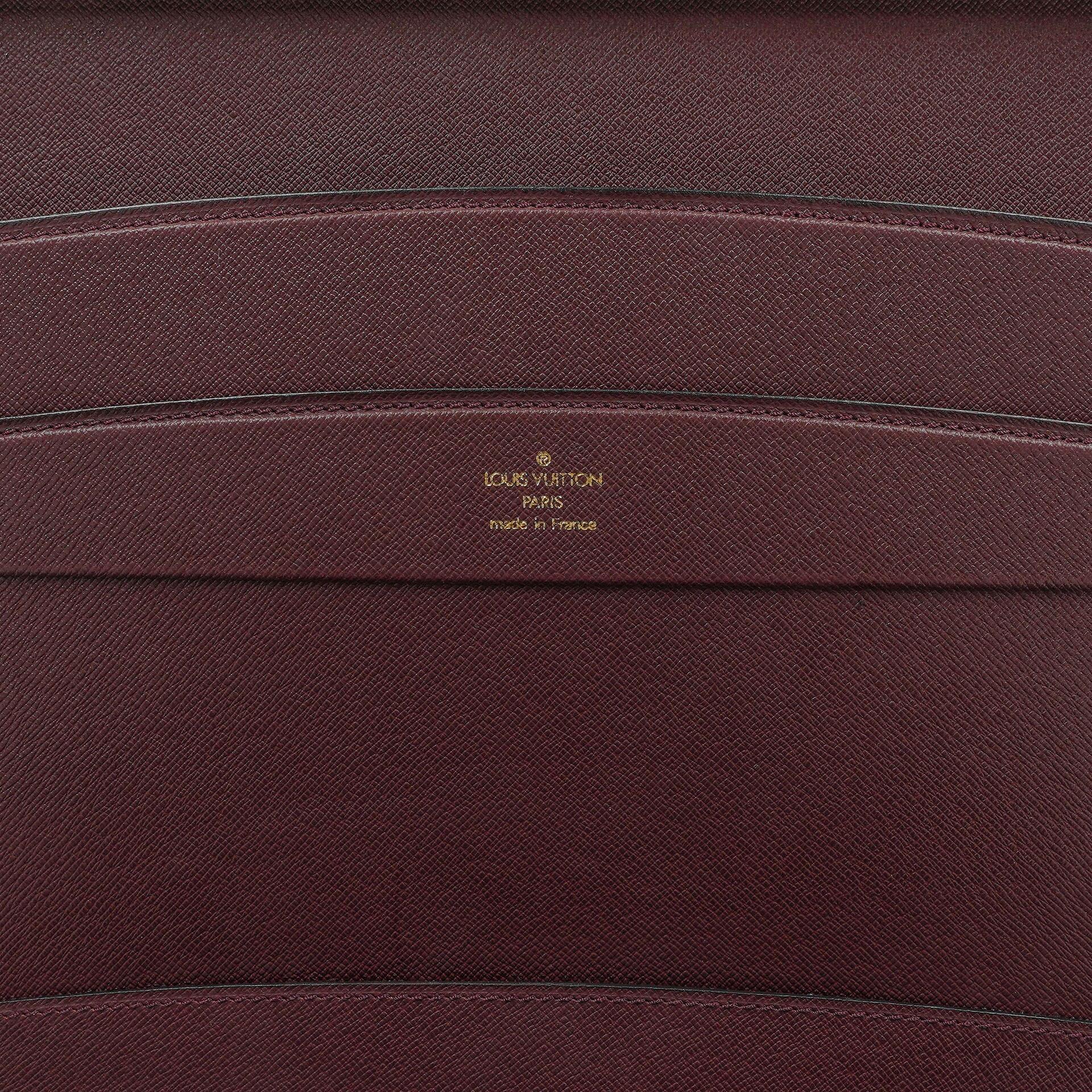 Louis Vuitton President Classeur Aktentasche aus Taiga Leder in Acajou, 1997