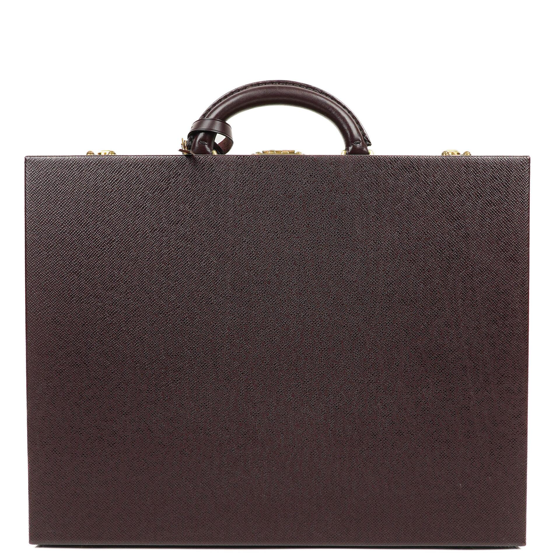 Louis Vuitton President Classeur Aktentasche aus Taiga Leder in Acajou, 1997