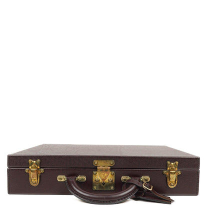 Louis Vuitton President Classeur Aktentasche aus Taiga Leder in Acajou, 1997