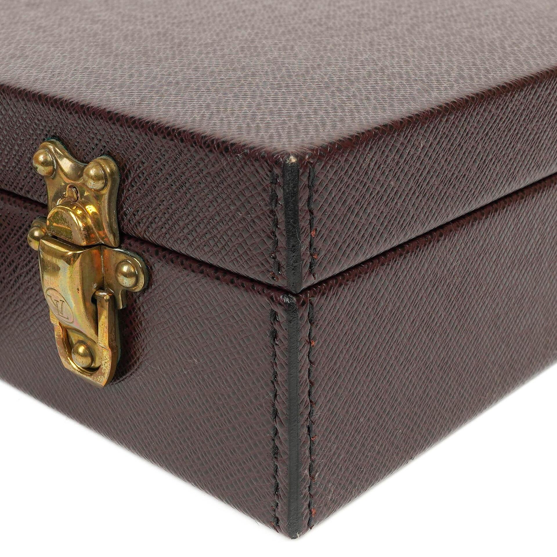 Louis Vuitton President Classeur Aktentasche aus Taiga Leder in Acajou, 1997