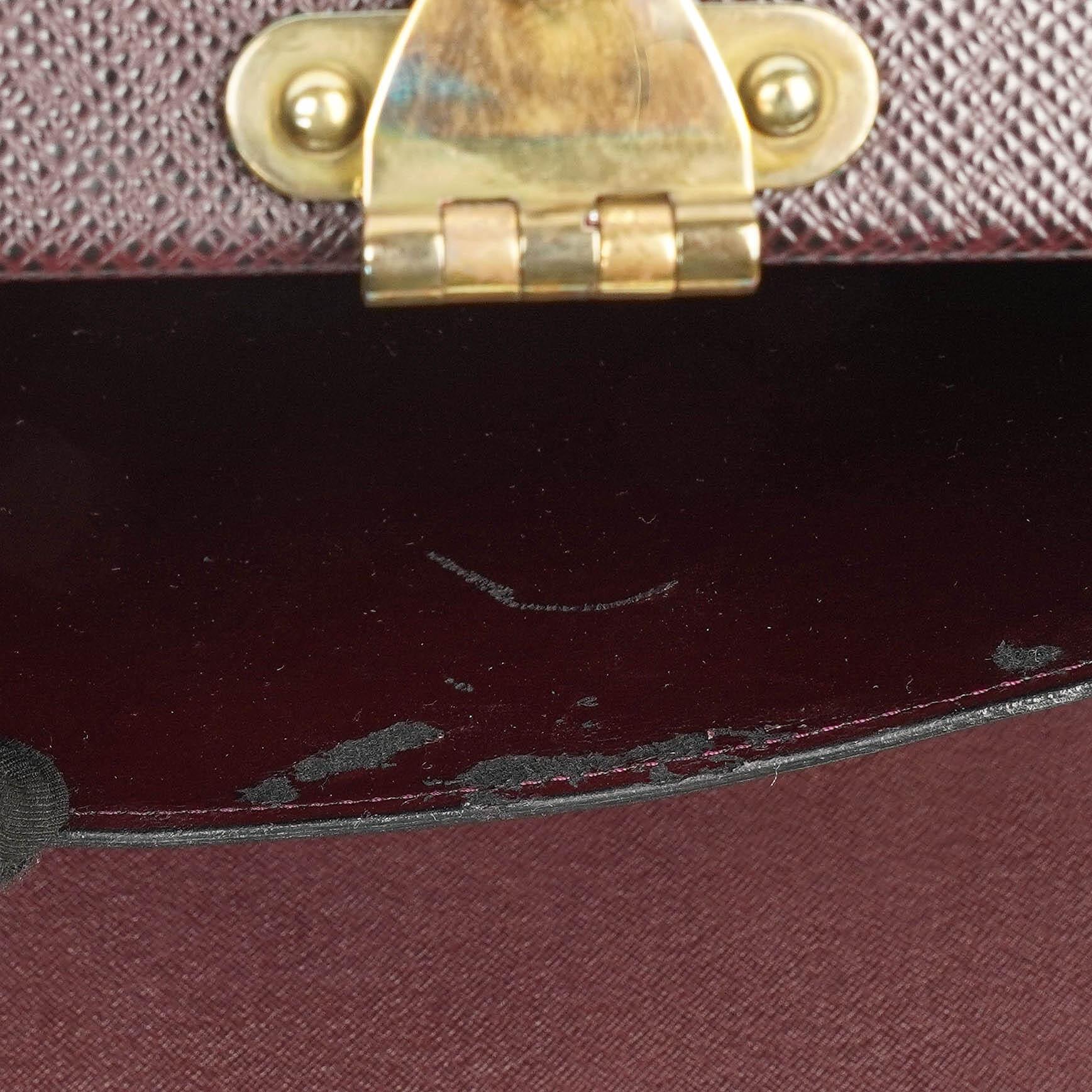Louis Vuitton President Classeur Aktentasche aus Taiga Leder in Acajou, 1997
