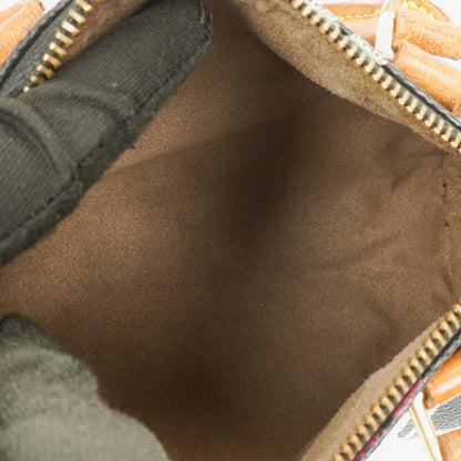 Louis Vuitton Takashi Murakami Nano Speedy Schwarz Mehrfarbiges Monogram Beschichtetes Canvas Mini Tasche