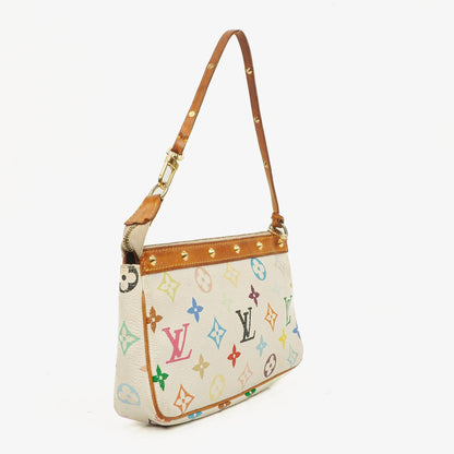 Louis Vuitton Takashi Murakami Pochette Accessoire Multicolor Clutch-Handtasche