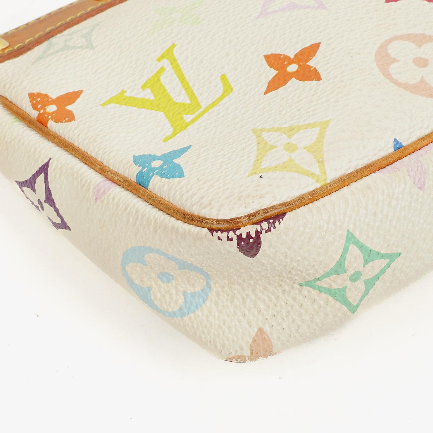 Louis Vuitton Takashi Murakami Pochette Accessoire Multicolor Clutch-Handtasche