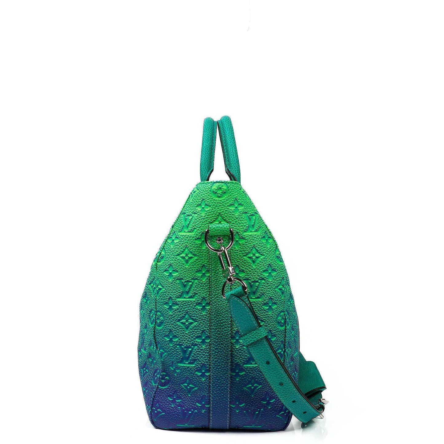 Louis Vuitton Keepall Tote Taurillon Illusion Monogram Bleu Vert