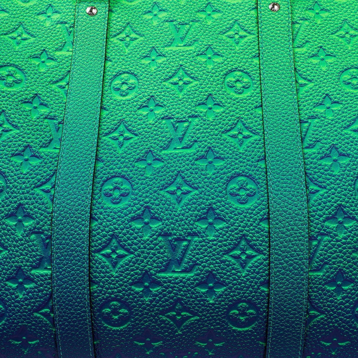Louis Vuitton Keepall Tote Taurillon Illusion Monogram Bleu Vert